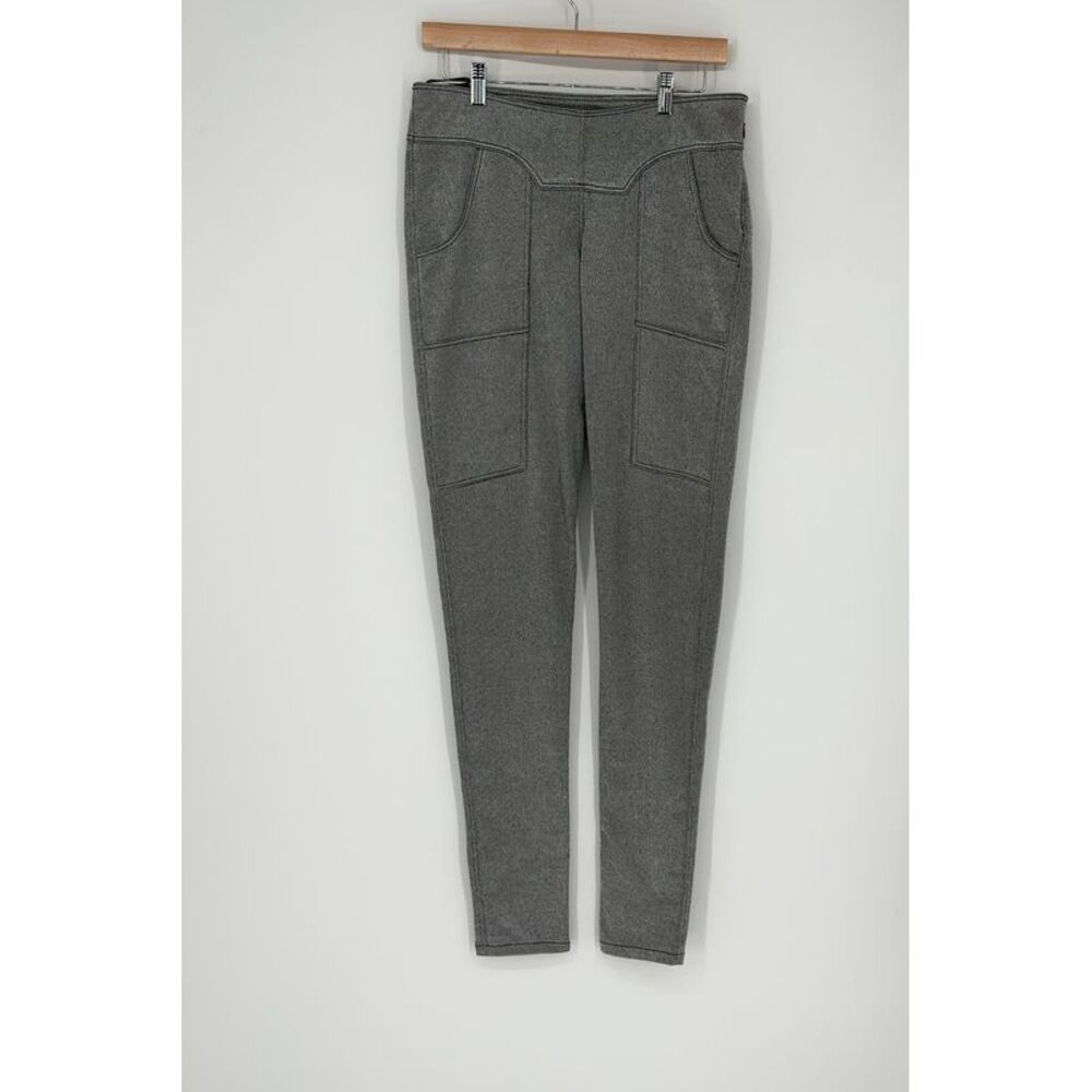 Ema Savahl Couture Silver Skinny Moto Style Pants